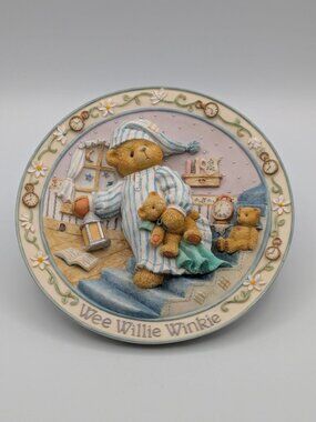 Cherished Teddies Wee Willie Winkie Good Night, Sleep Tight Plate (170941) 1996